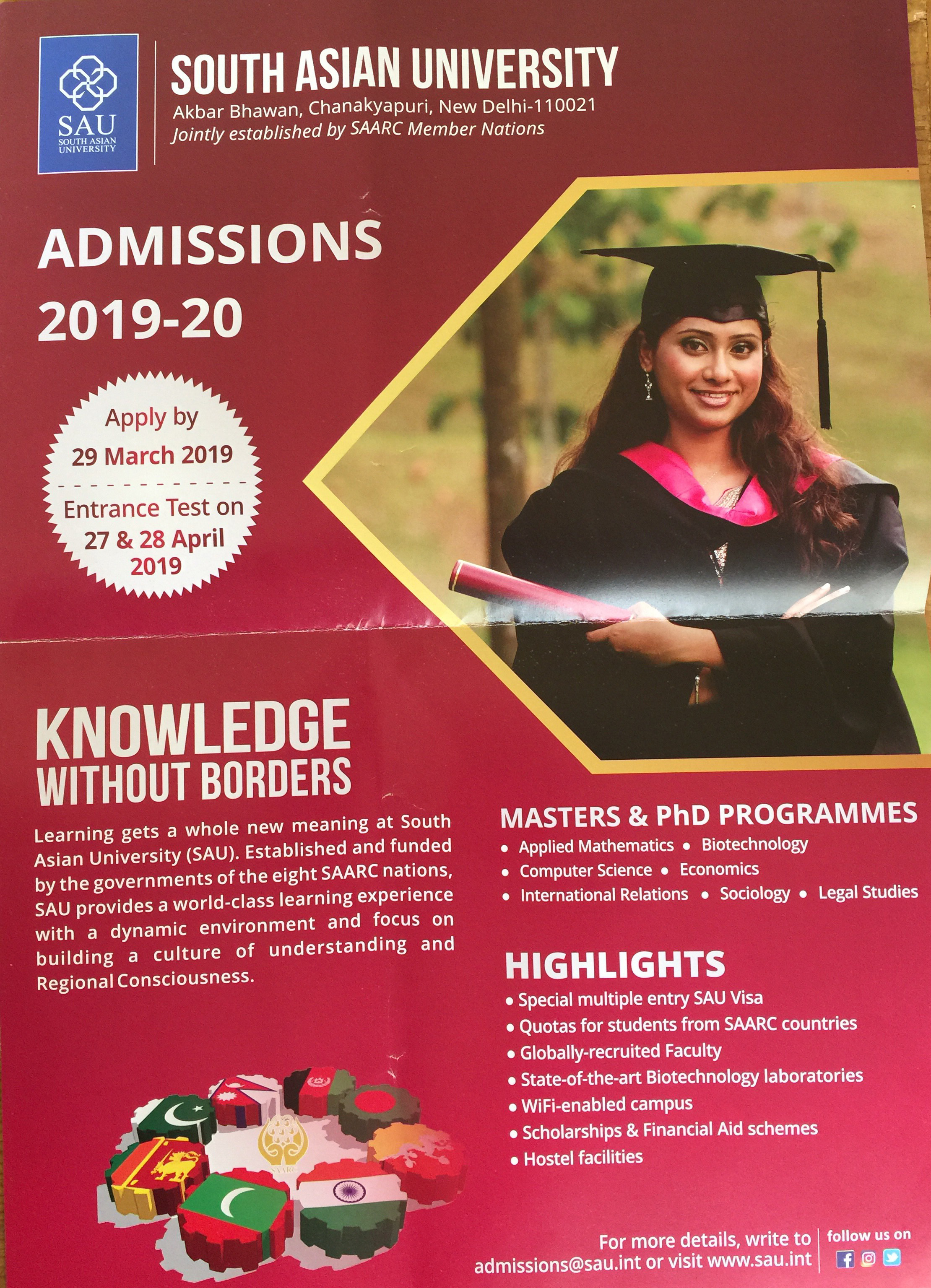South Asian University Scholarship