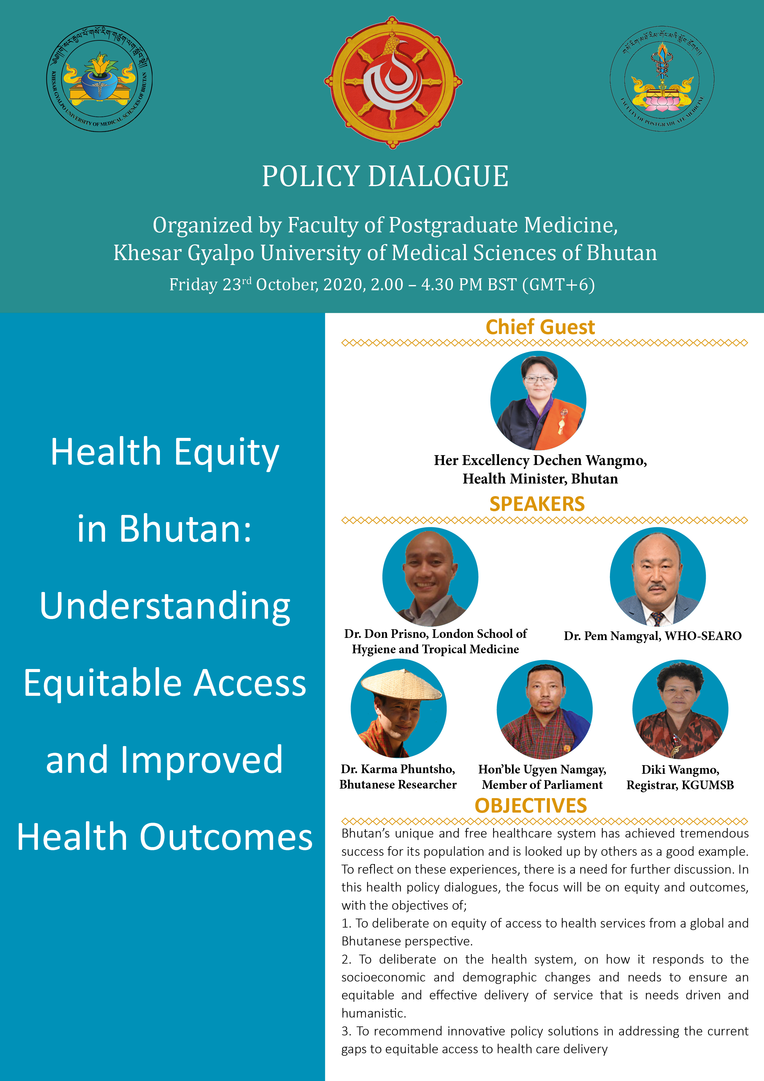 Policy Dialougue on Health Equity in Bhutan: Understanding Equitable Access and Improved Health Outcomes