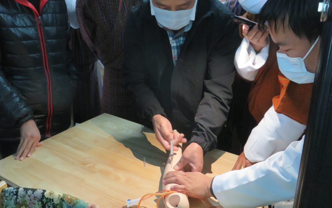 Demonstration of Laerdal simulation equipment, provided by JICA,TCP