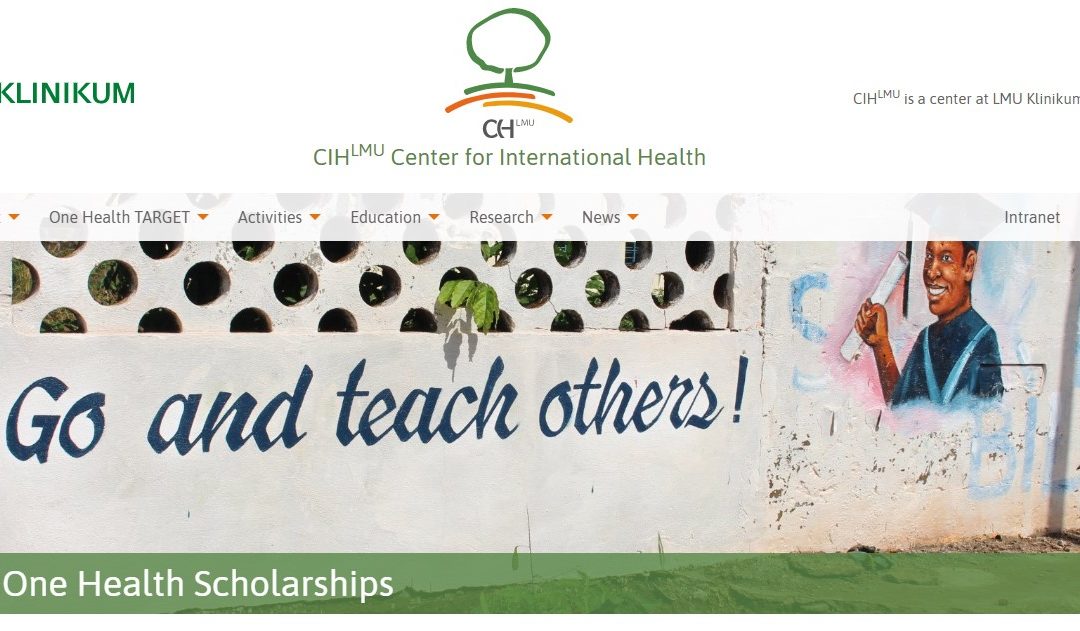 One Health Scholarships online Info session on 07 July 2022 at 3 pm CEST