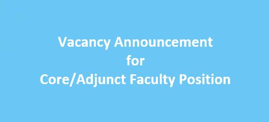 Vacancy Announcement