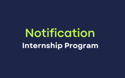 Notification for Internship Program