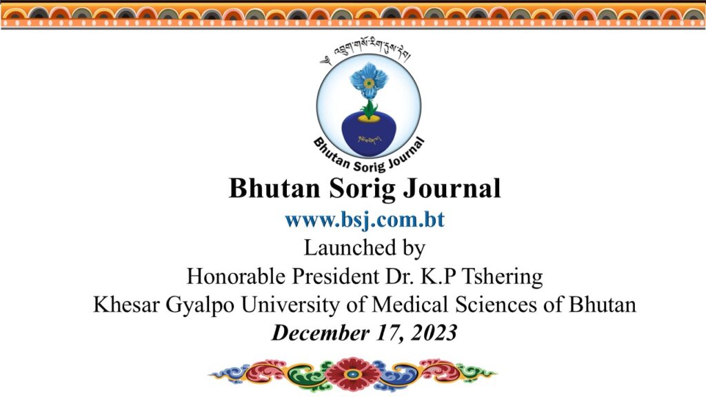 Bhutan Sorig Journal Launched