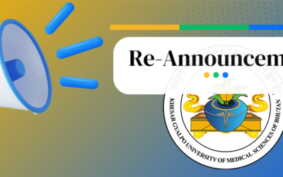 RE- ANNOUNCEMENT